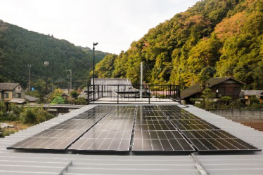 駐車場屋根の太陽電池モジュール